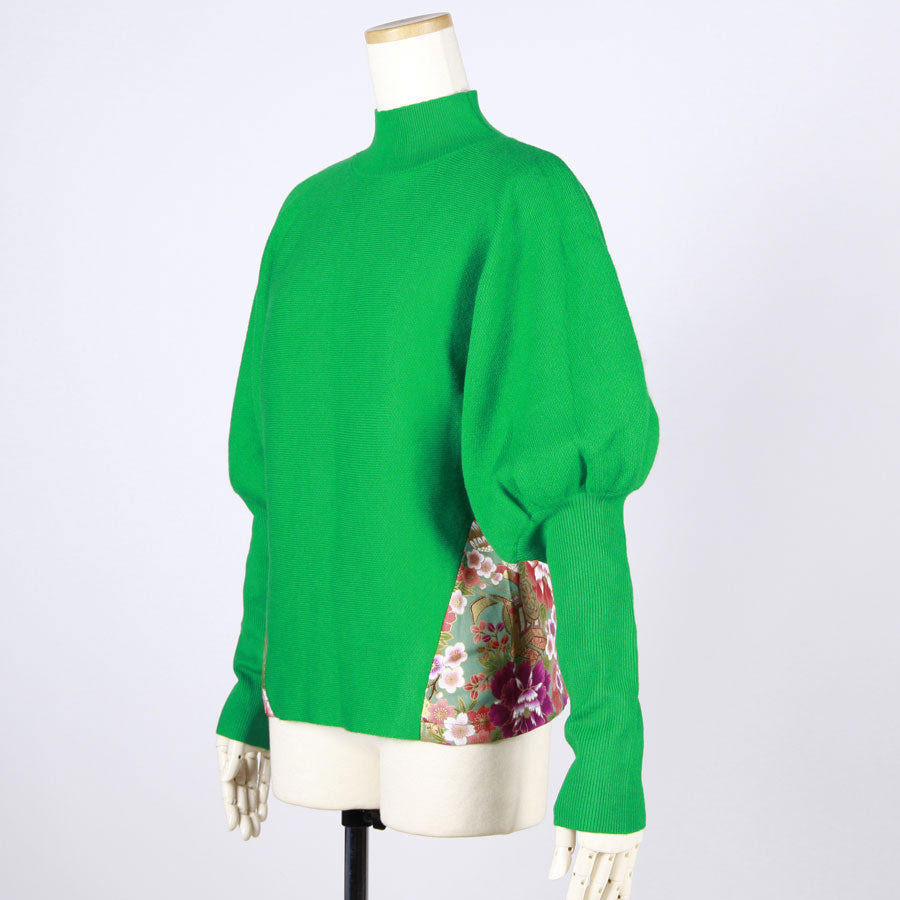 [One-of-a-kind item] TKg Crane in the Flower Lantern Sleeve Knit