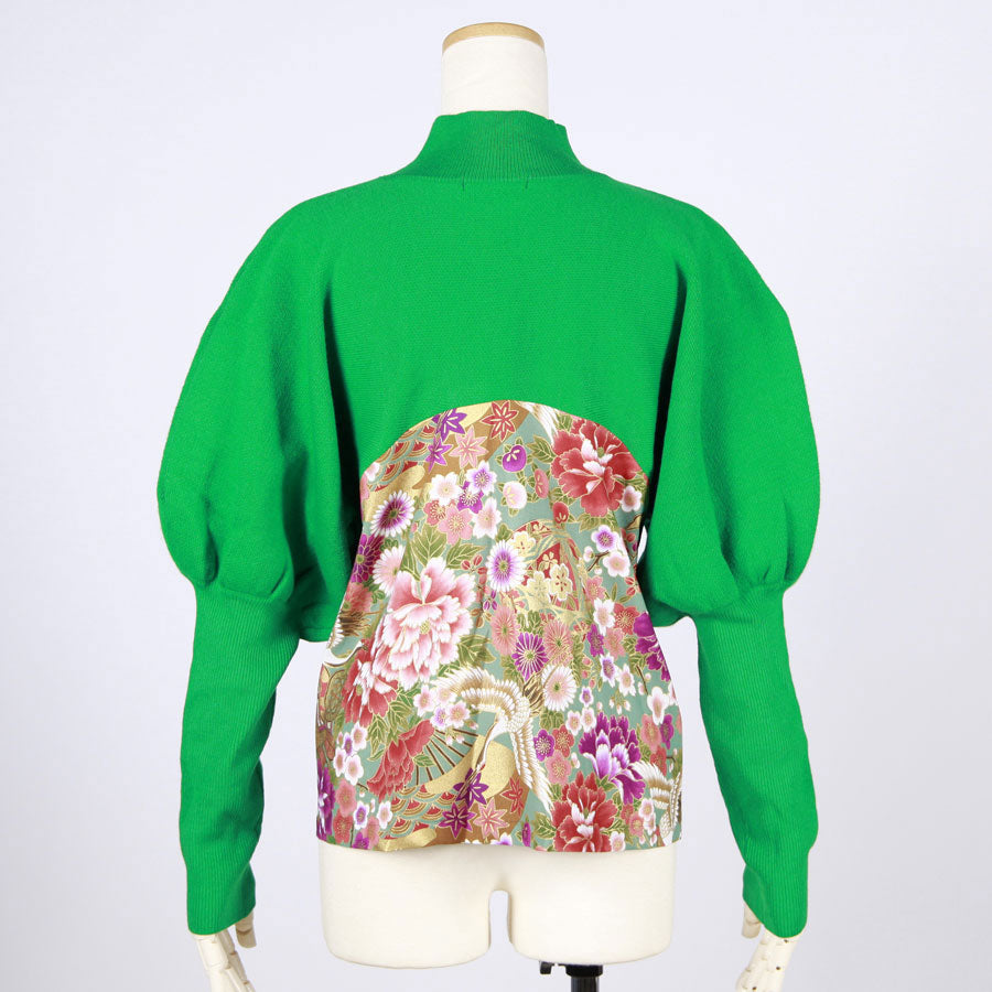 [One-of-a-kind item] TKg Crane in the Flower Lantern Sleeve Knit