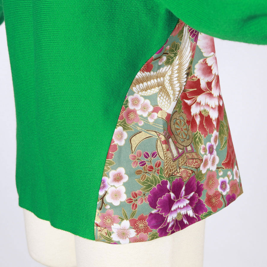 [One-of-a-kind item] TKg Crane in the Flower Lantern Sleeve Knit