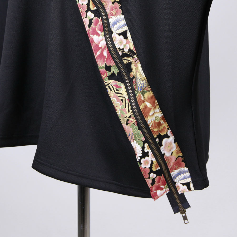 [One-of-a-kind item] TKg Crane in the Flower Wandering Zipper Haori