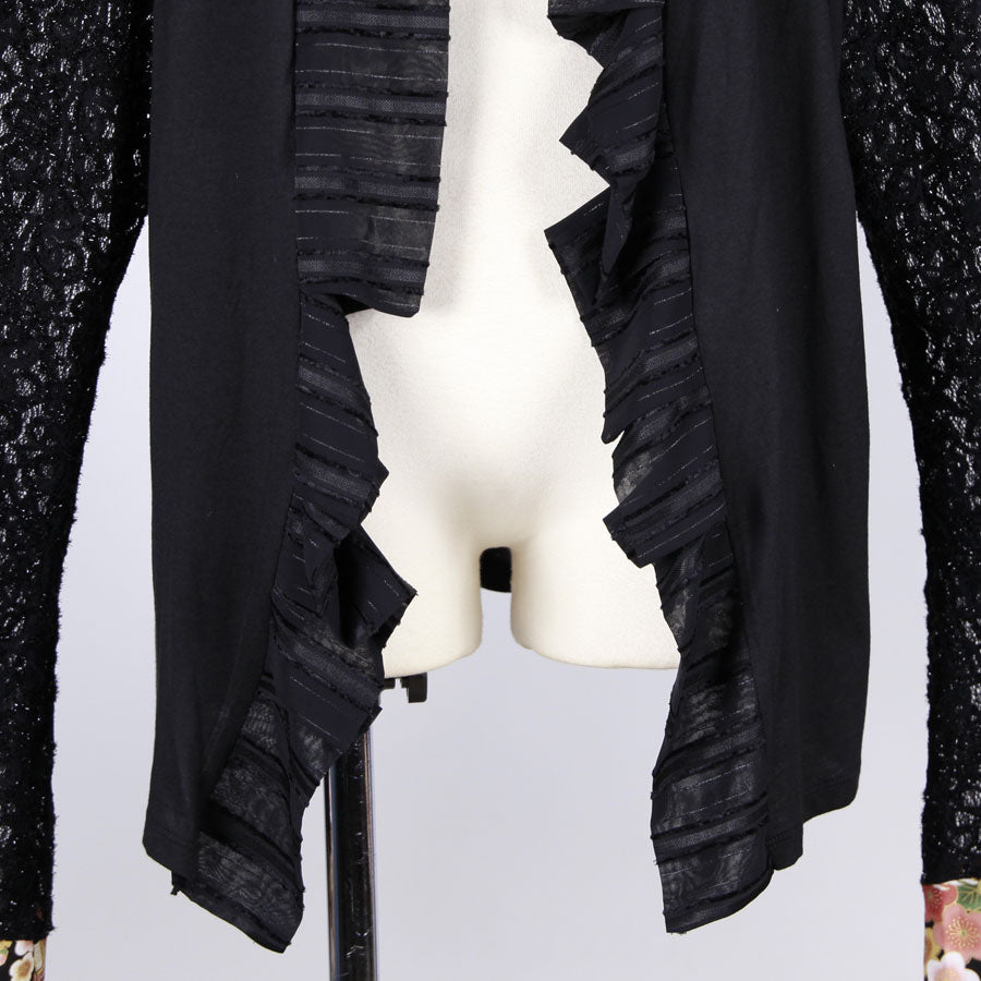 [One-of-a-kind item] TKg Crane in the Flower Lace Sleeve Haori