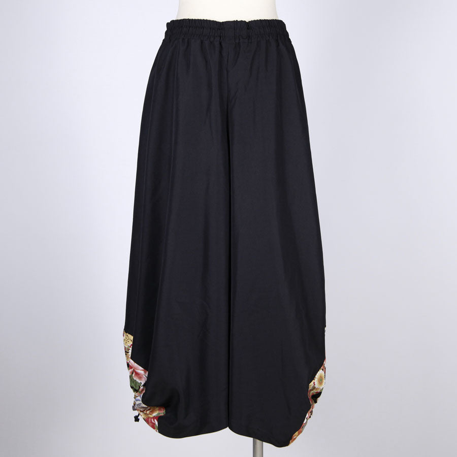 [One-of-a-kind item] TKg Crane in the Flower Crumpled Pants