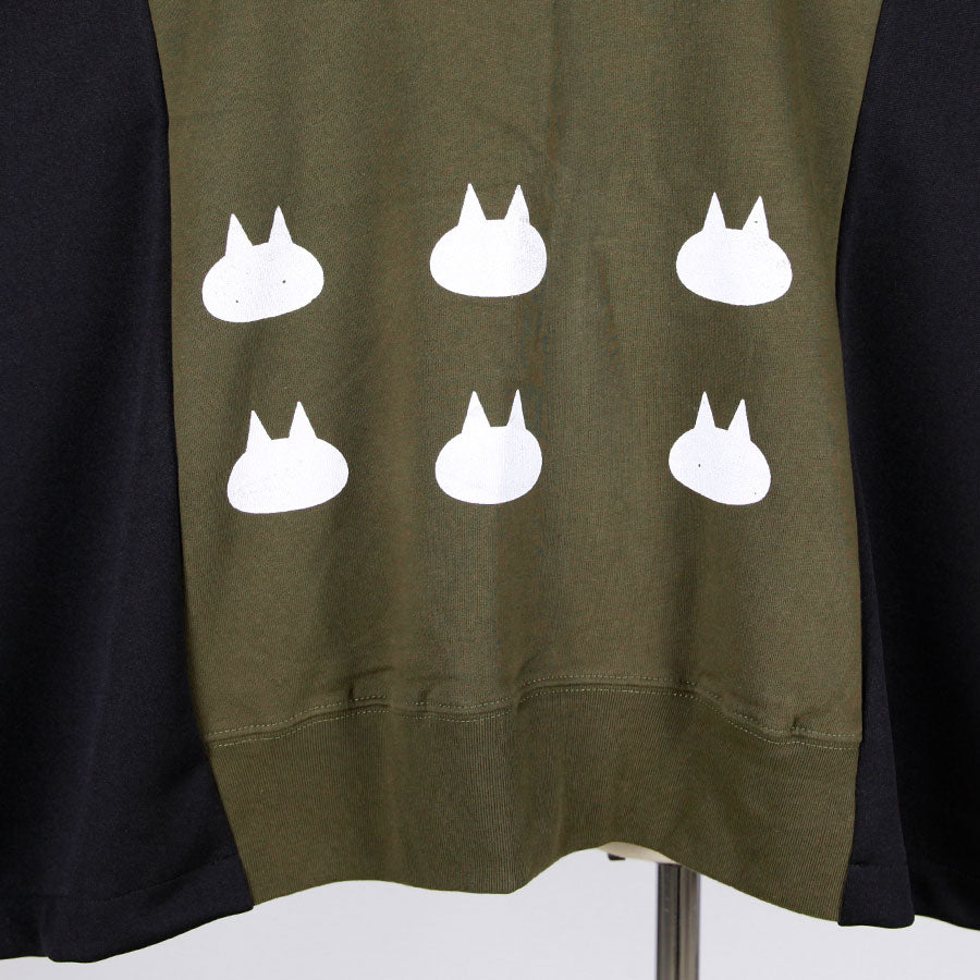 MINT NeKO パッチワークワイドパーカ A