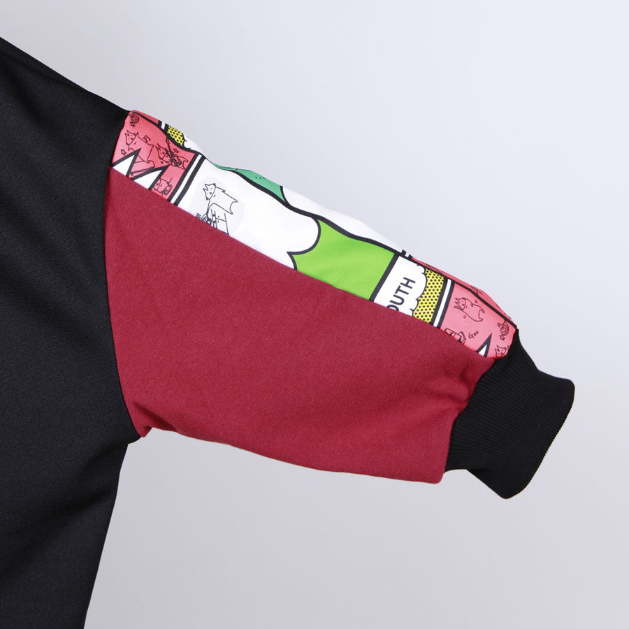 MINT NeKO パッチワークワイドパーカ D