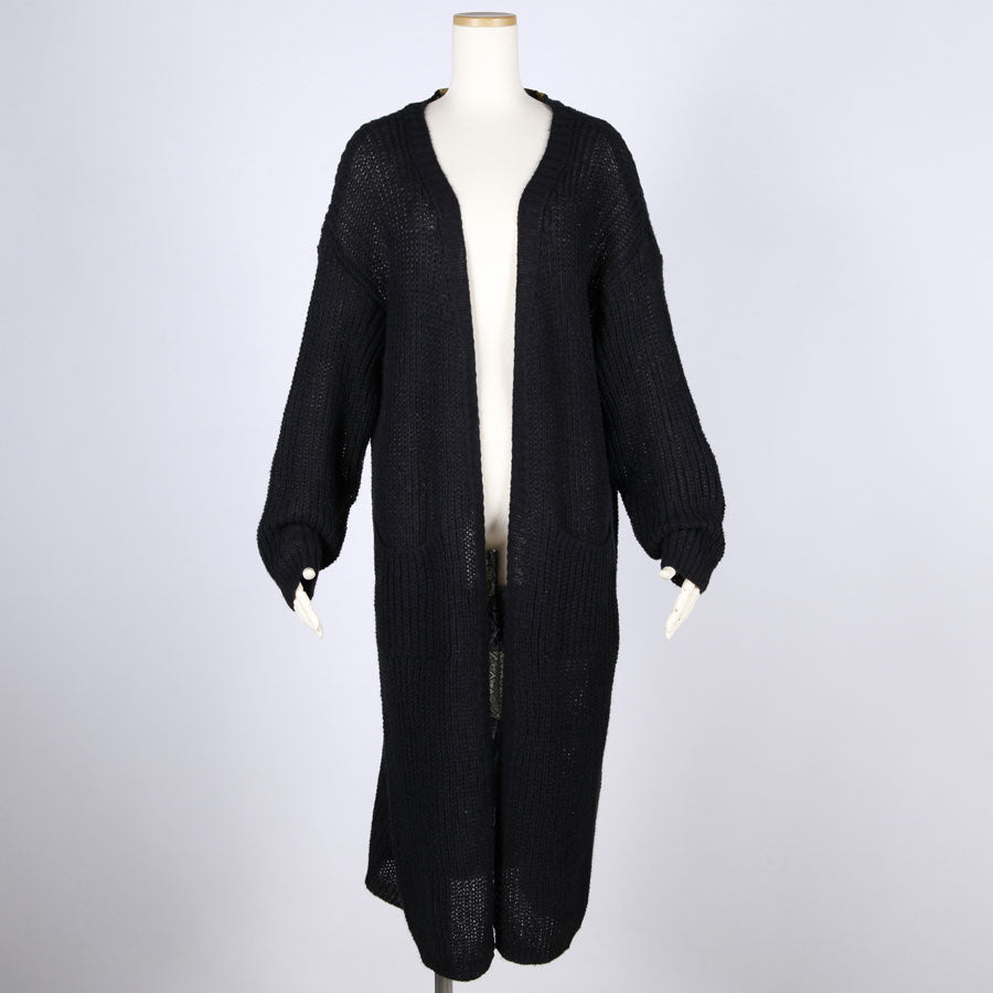 【一点物】TKg 暗闇扇子 ニットロングカーディガン