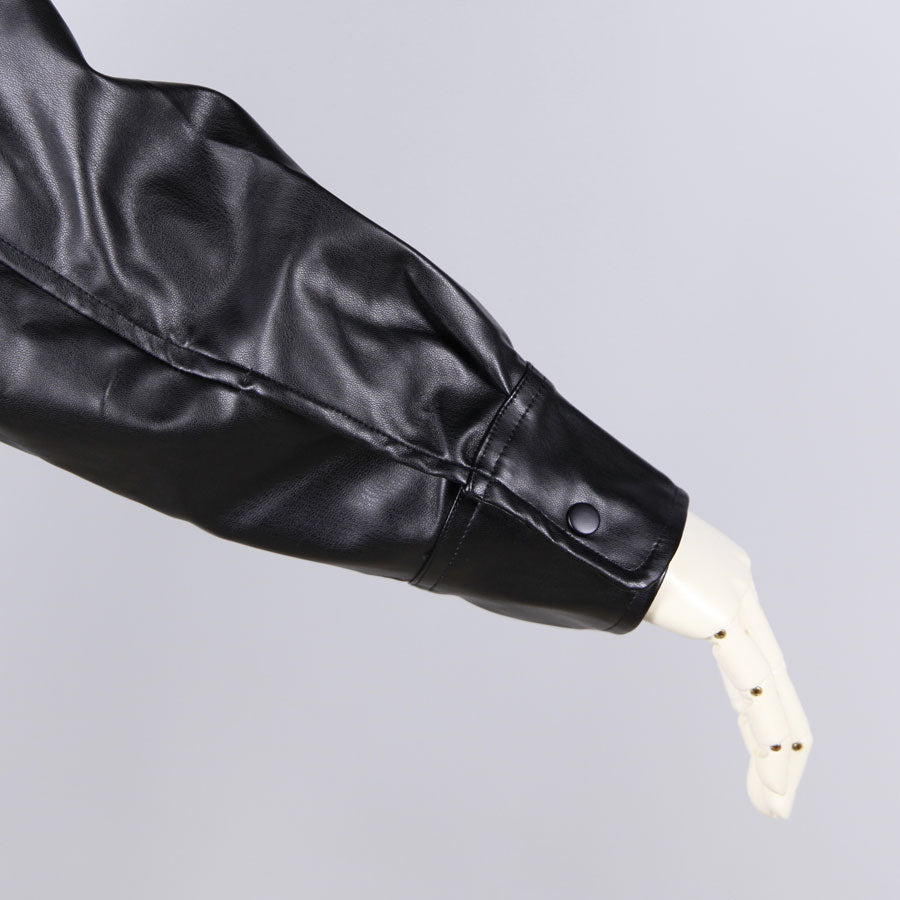 【一点物】TKg 暗闇扇子 合皮シャツ