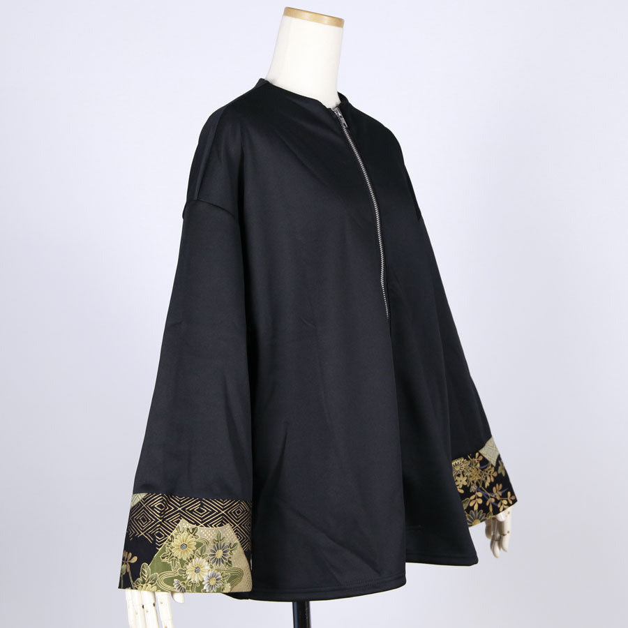 【一点物】TKg 暗闇扇子 丸首ジッパージャケット