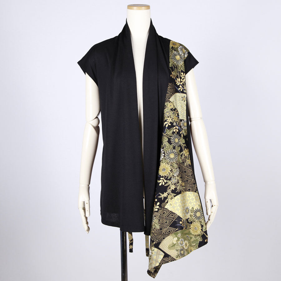 【一点物】TKg 暗闇扇子 ショートベスト