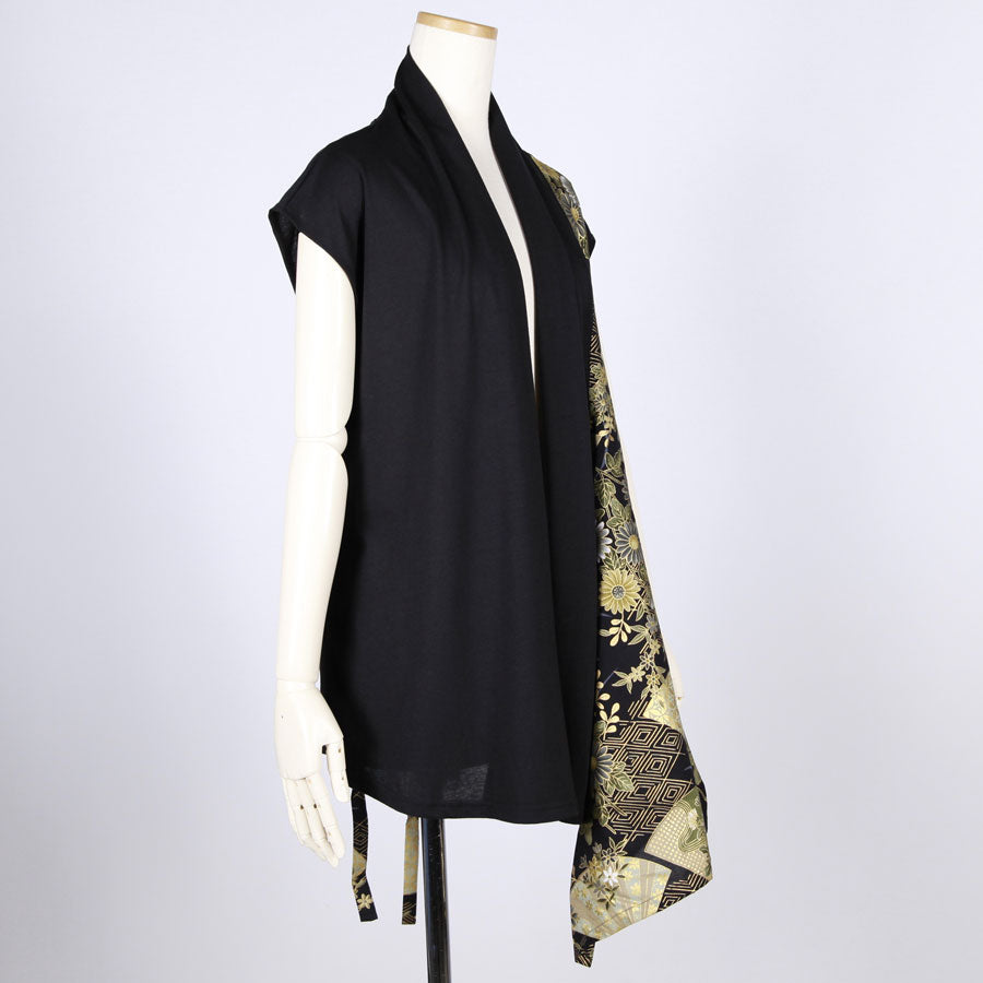 【一点物】TKg 暗闇扇子 ショートベスト