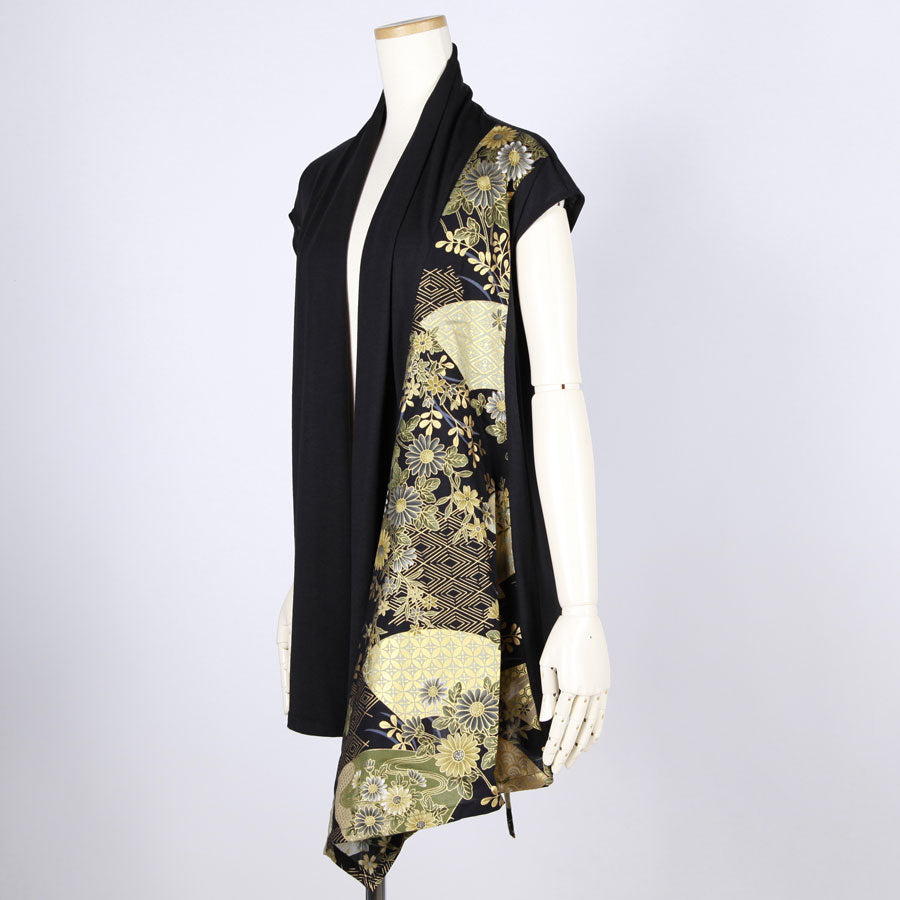 【一点物】TKg 暗闇扇子 ショートベスト