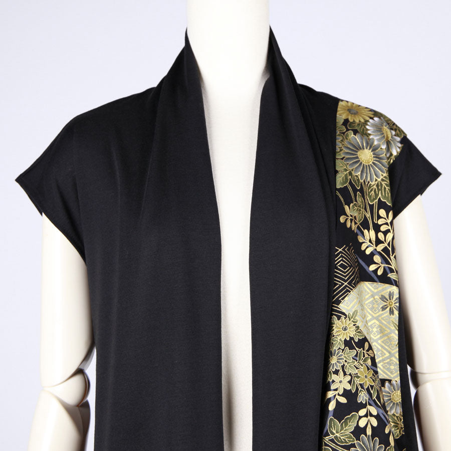 【一点物】TKg 暗闇扇子 ショートベスト