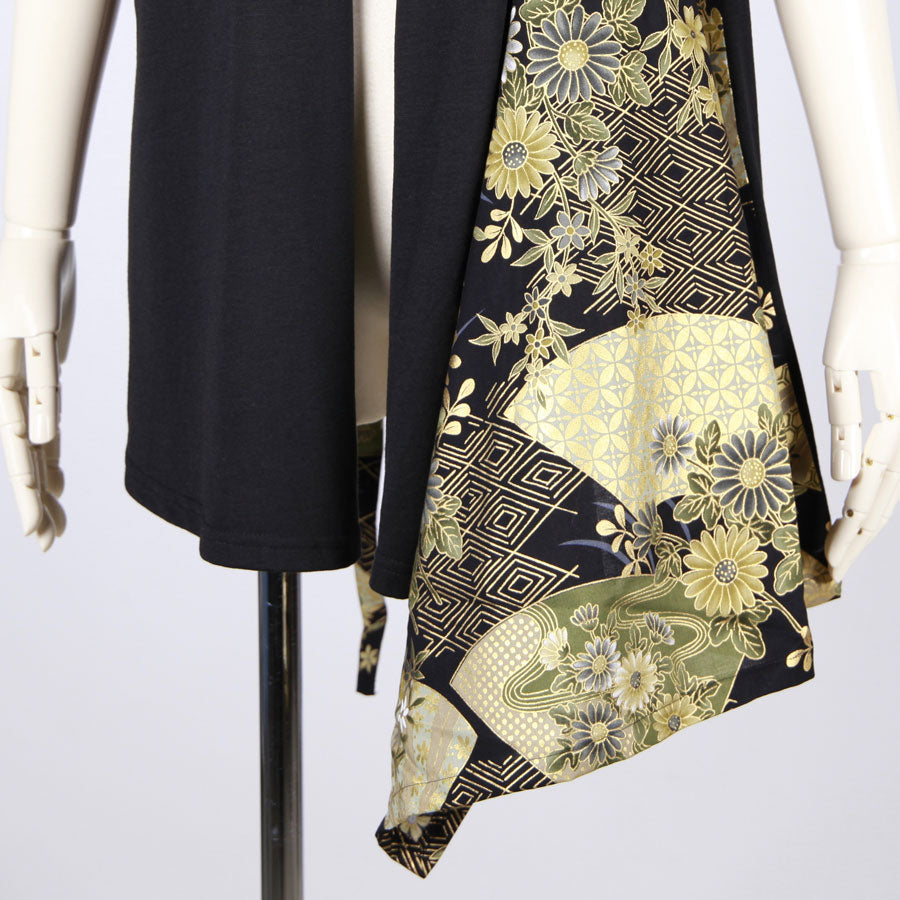 【一点物】TKg 暗闇扇子 ショートベスト