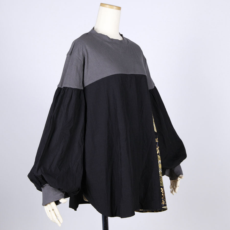 【一点物】TKg 暗闇扇子 シャツドッキングトップス