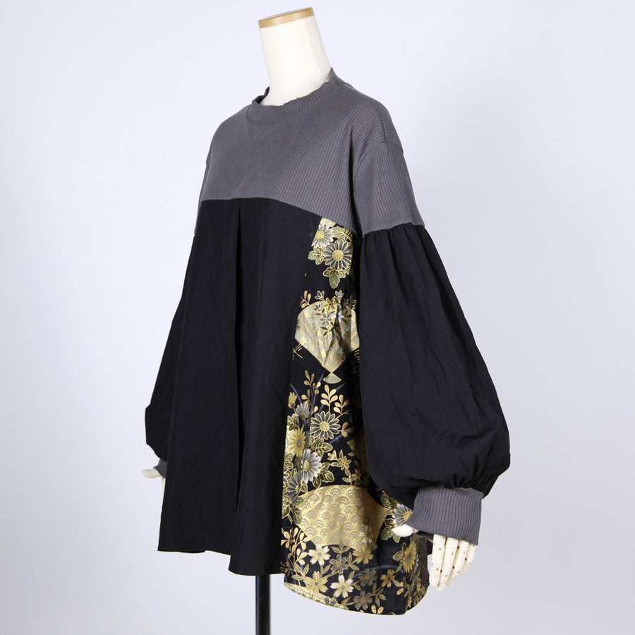 【一点物】TKg 暗闇扇子 シャツドッキングトップス