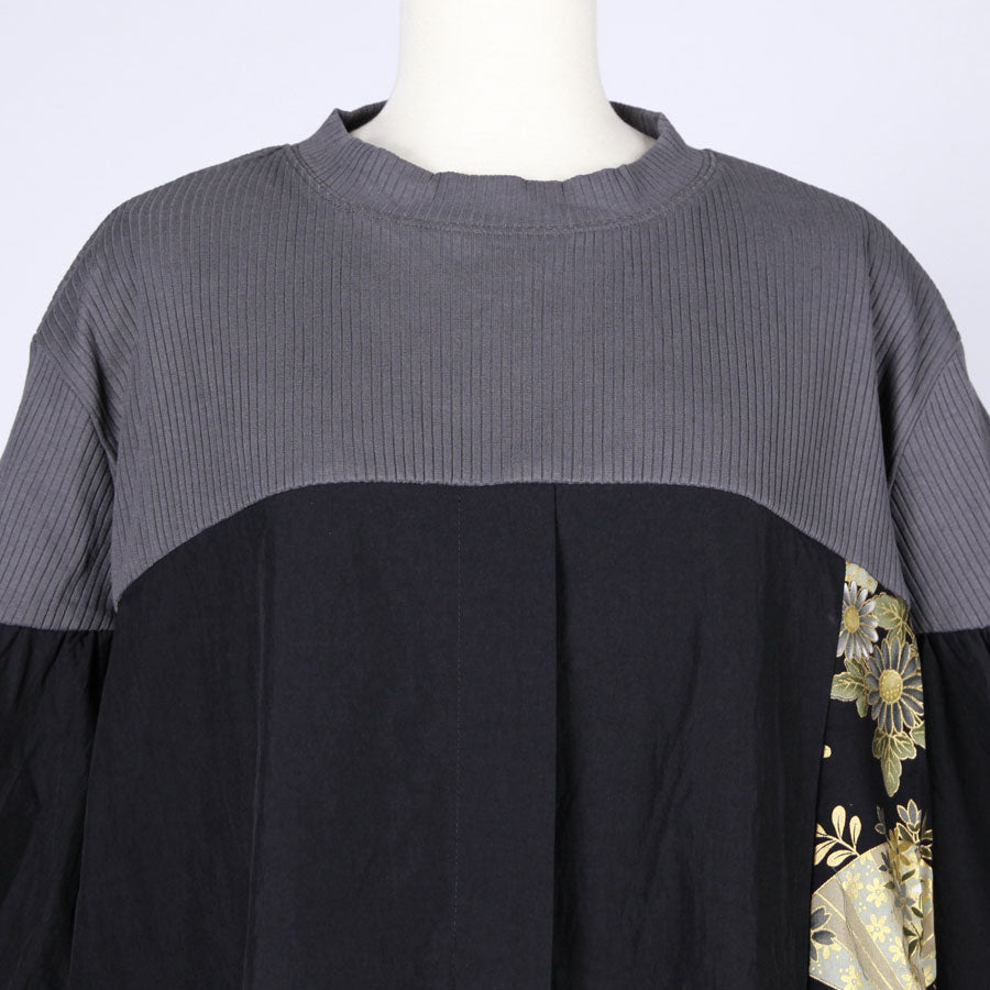 【一点物】TKg 暗闇扇子 シャツドッキングトップス