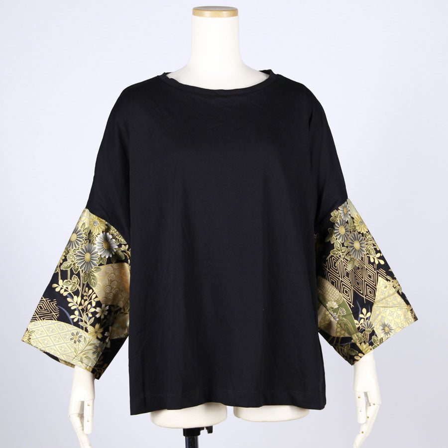 【一点物】TKg 暗闇扇子 袖和柄トップス