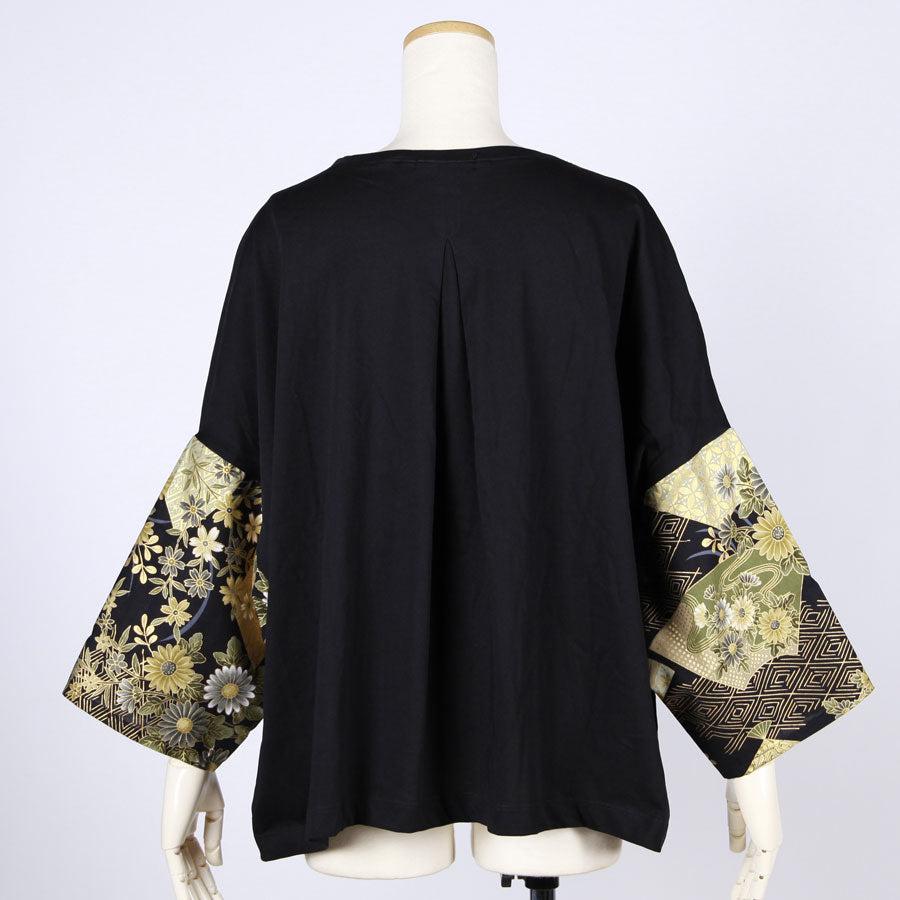 【一点物】TKg 暗闇扇子 袖和柄トップス