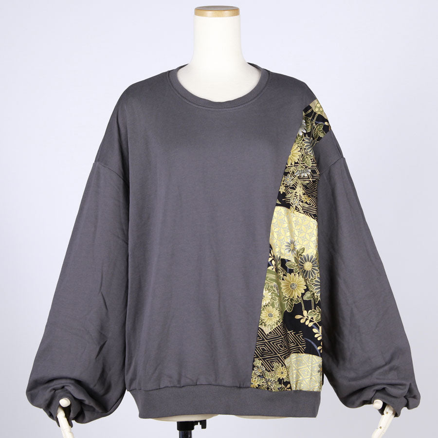 【一点物】TKg 暗闇扇子 左脇和柄トレーナー