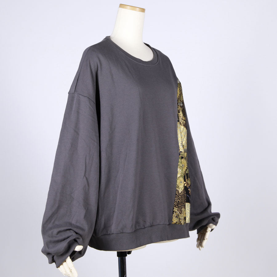 【一点物】TKg 暗闇扇子 左脇和柄トレーナー