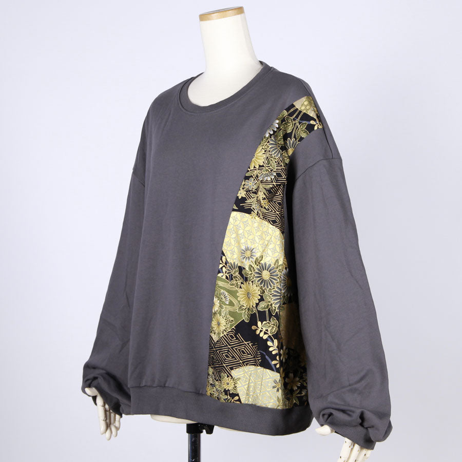 【一点物】TKg 暗闇扇子 左脇和柄トレーナー