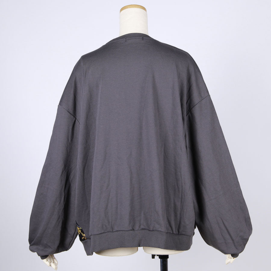 【一点物】TKg 暗闇扇子 左脇和柄トレーナー