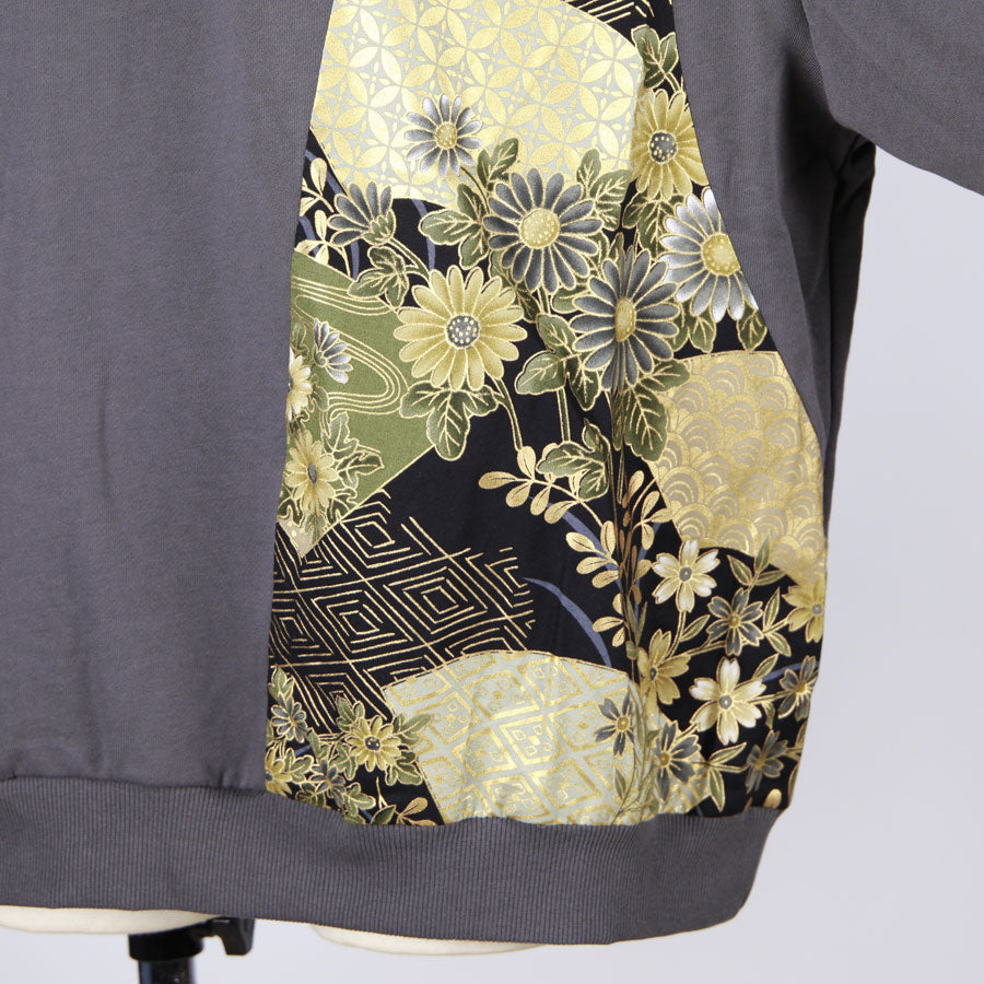 【一点物】TKg 暗闇扇子 左脇和柄トレーナー