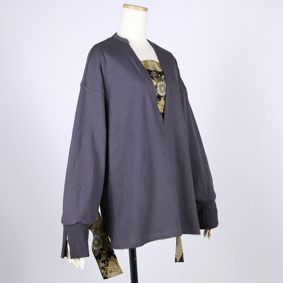 【一点物】TKg 暗闇扇子 V開きトップス