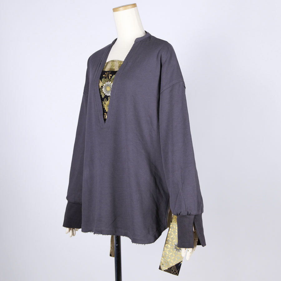 【一点物】TKg 暗闇扇子 V開きトップス