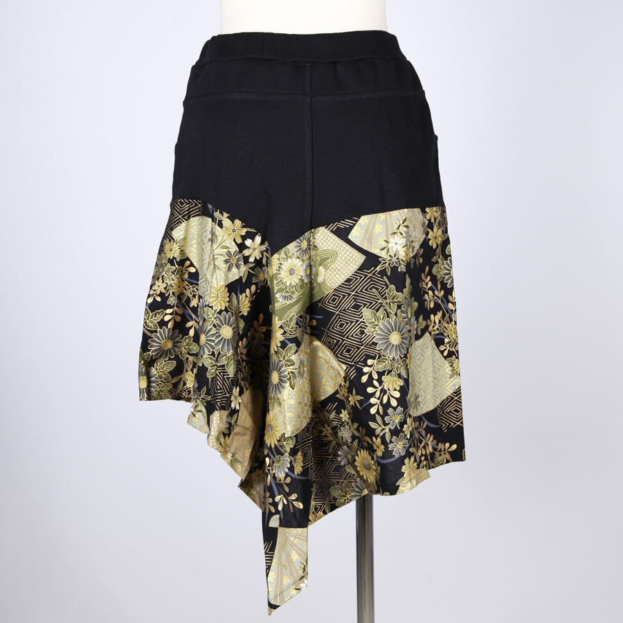 【一点物】TKg 暗闇扇子 膝丈スカート