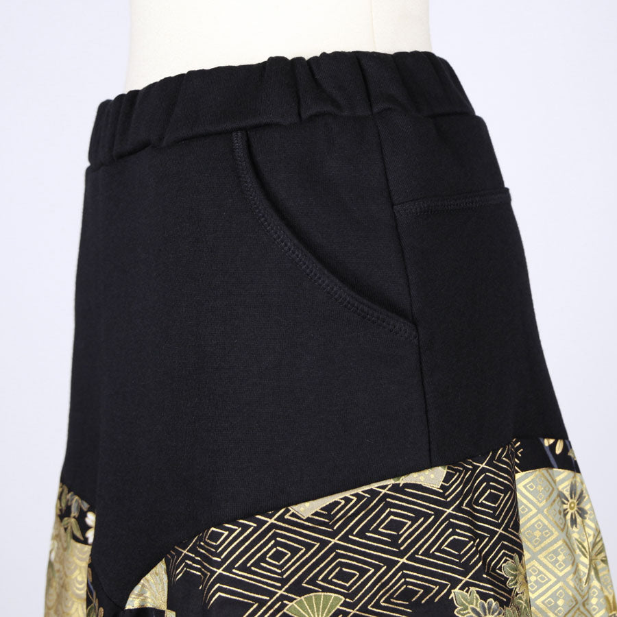 【一点物】TKg 暗闇扇子 膝丈スカート