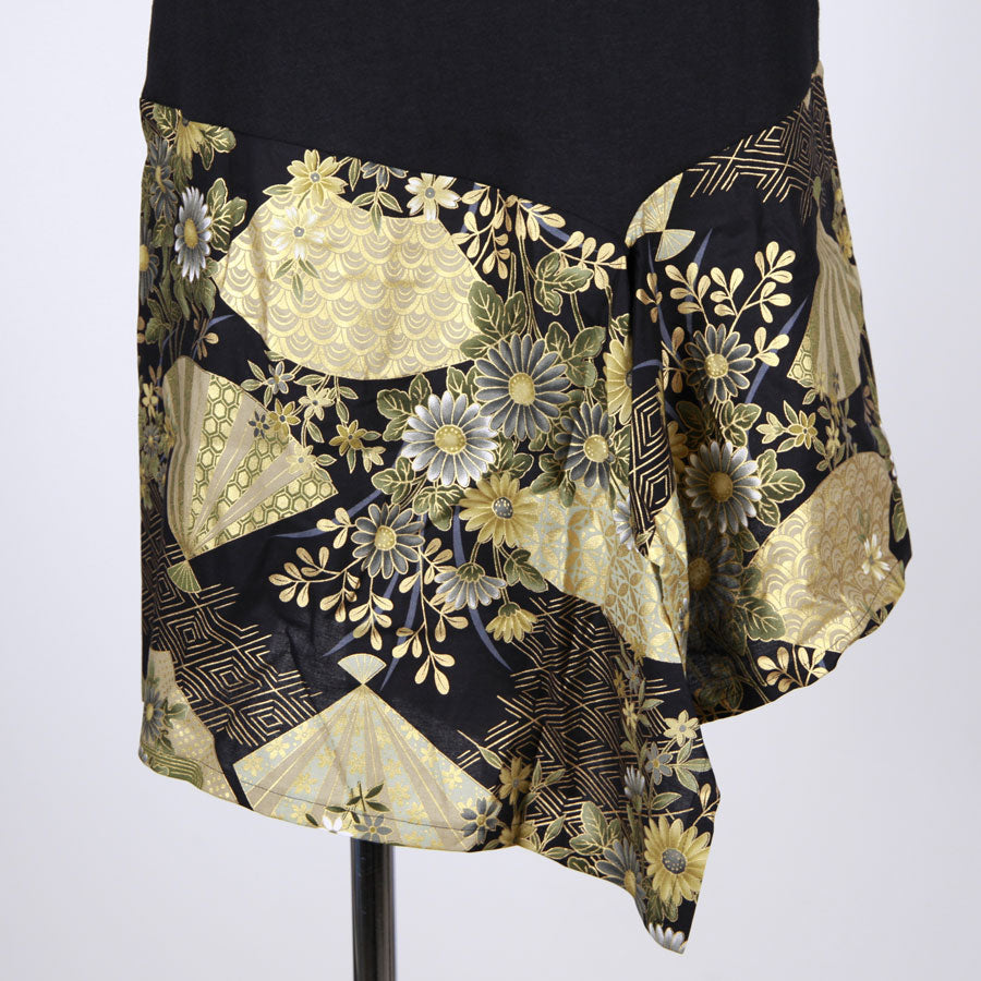 【一点物】TKg 暗闇扇子 膝丈スカート