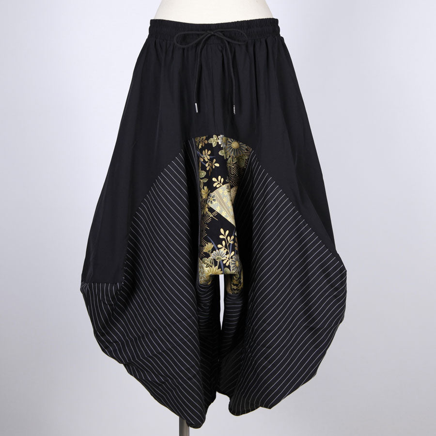 【一点物】TKg 暗闇扇子 変形サルエルパンツ