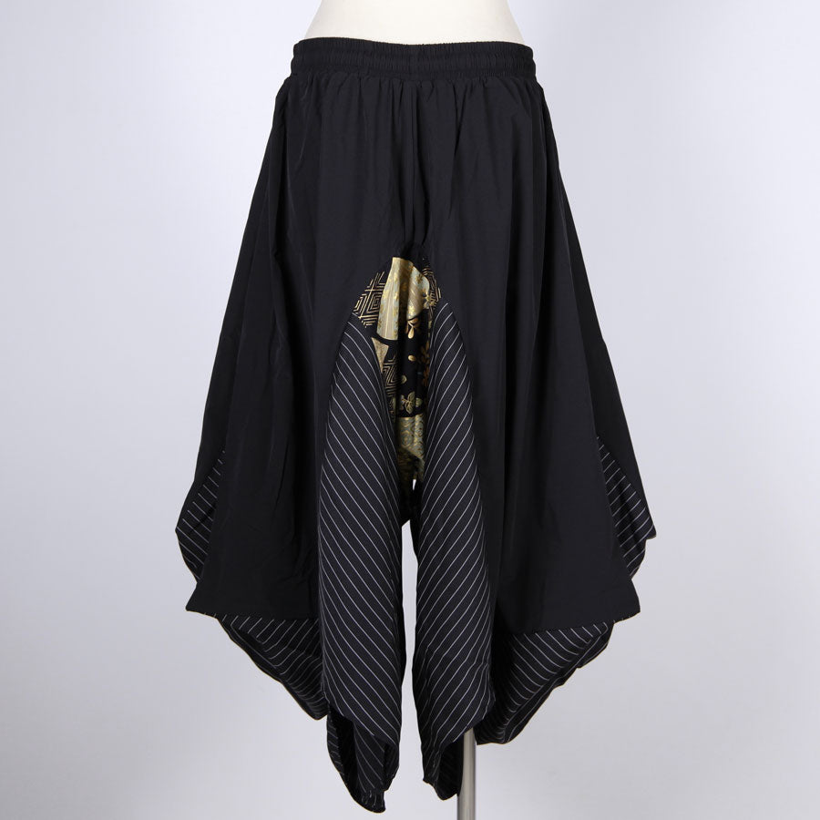 【一点物】TKg 暗闇扇子 変形サルエルパンツ