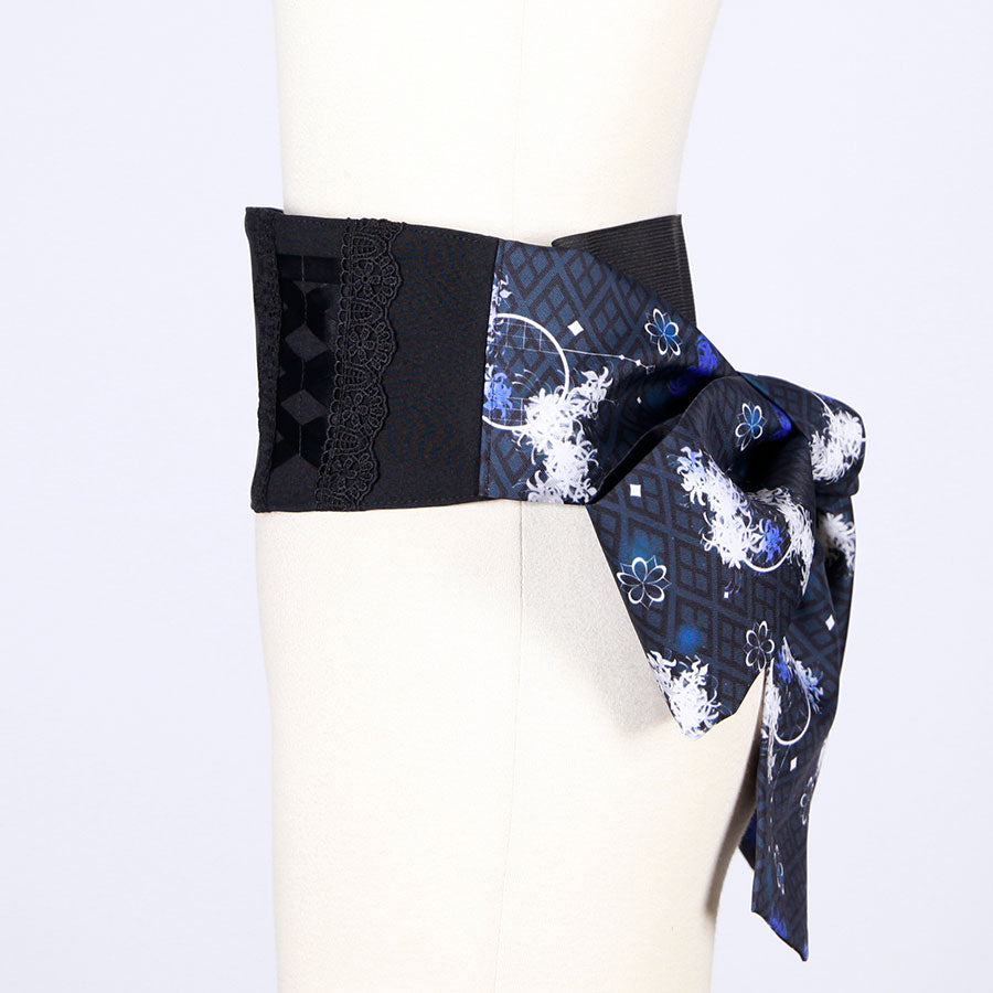 モリグチカ 異国浪漫の帯ベルトBK-WH