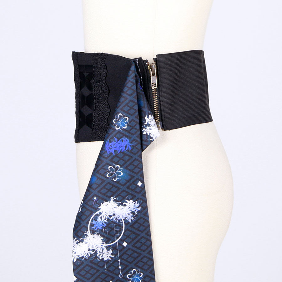 モリグチカ 異国浪漫の帯ベルトBK-WH