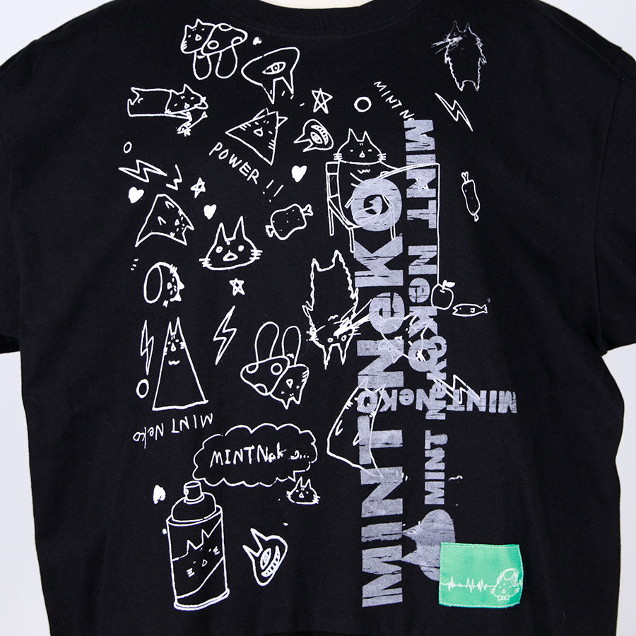 MINT NeKO Hand Printed Cat Ears Tops / H