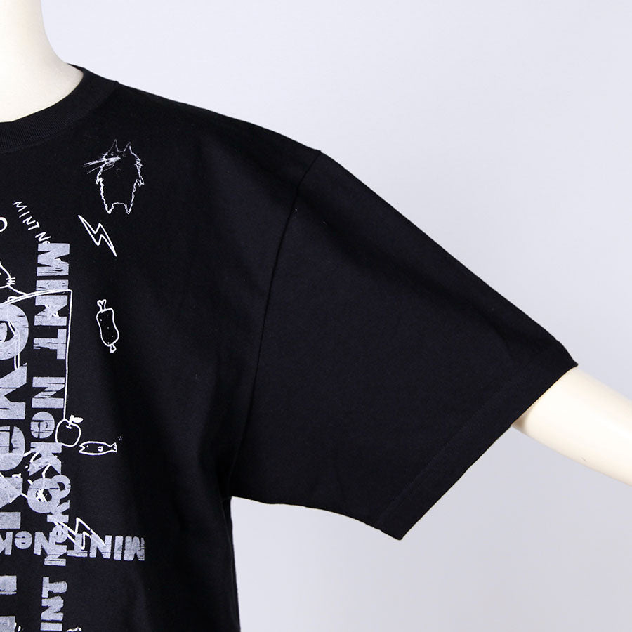 MINT NeKO Hand Printed Cat Ears Tops / H