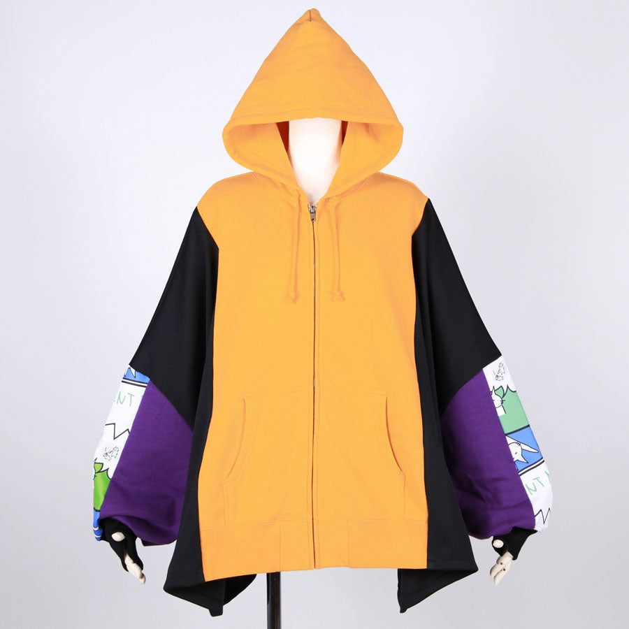MINT NeKO パッチワークワイドパーカ F