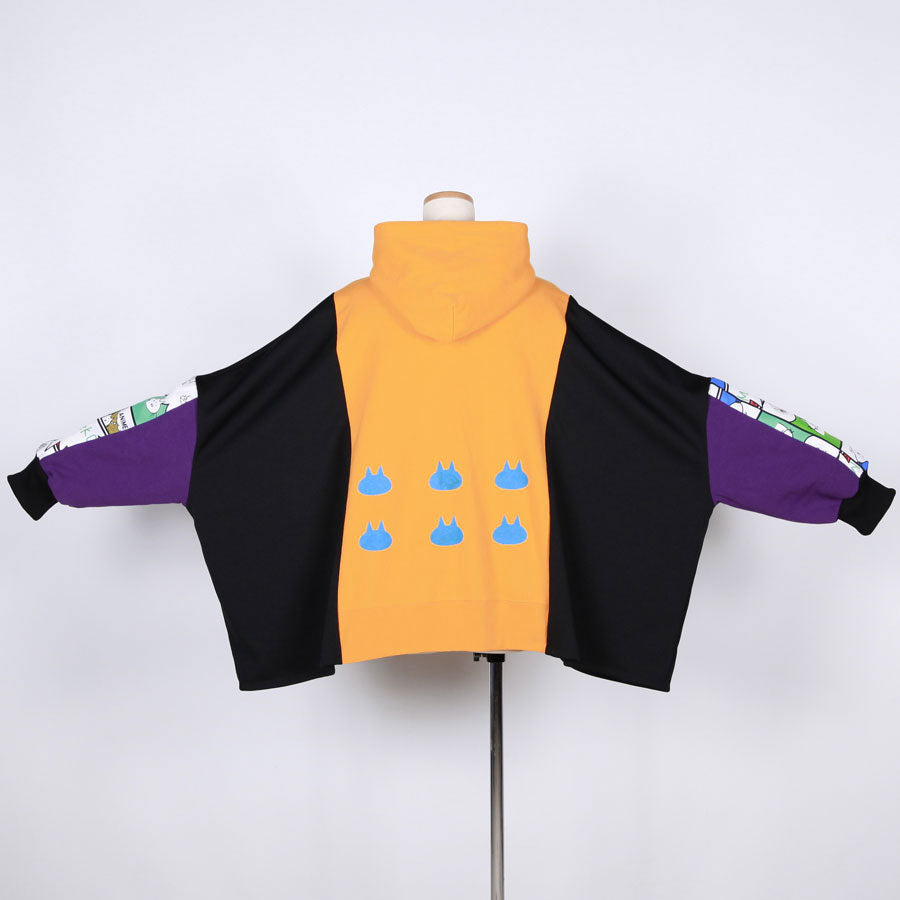 MINT NeKO パッチワークワイドパーカ F