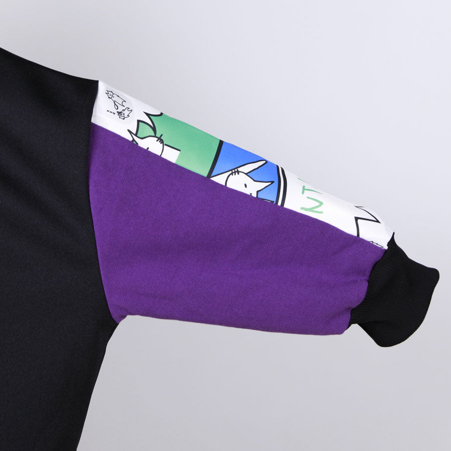 MINT NeKO パッチワークワイドパーカ F