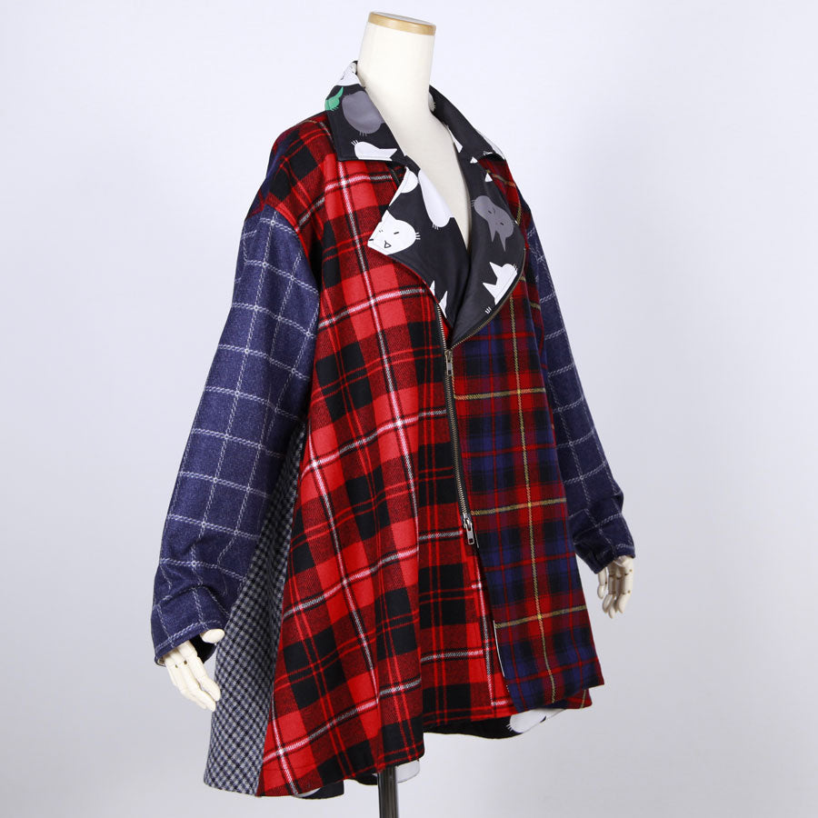 MINT NeKO ドレープライダースジャケット RD-GY