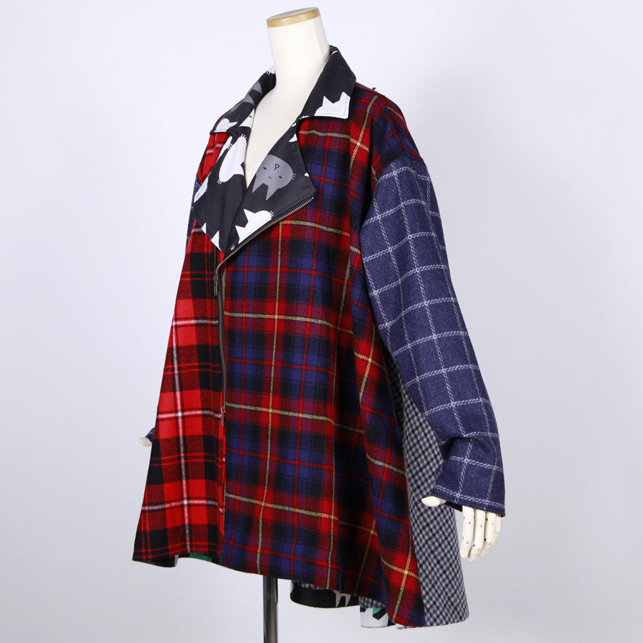 MINT NeKO ドレープライダースジャケット RD-GY