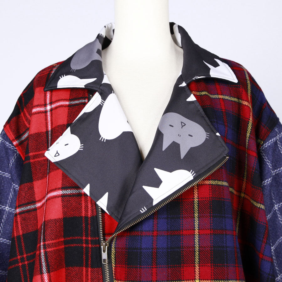 MINT NeKO ドレープライダースジャケット RD-GY