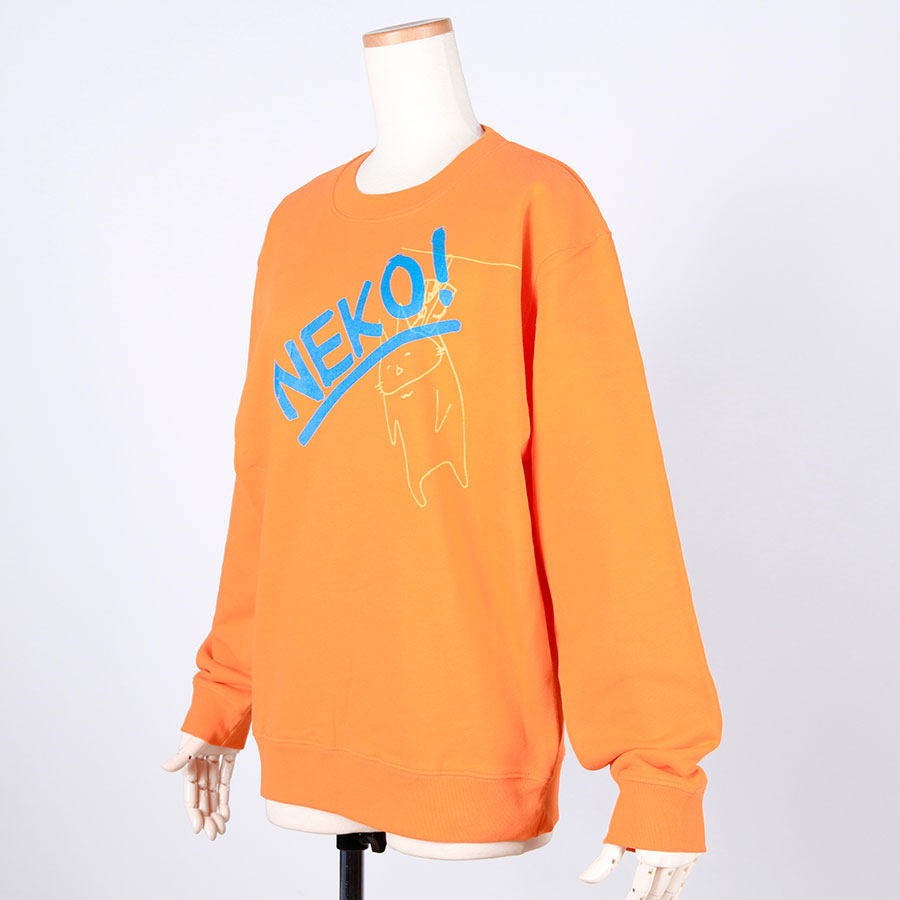 MINT NeKO ぶら下がり吾輩スウェット ORG-BL