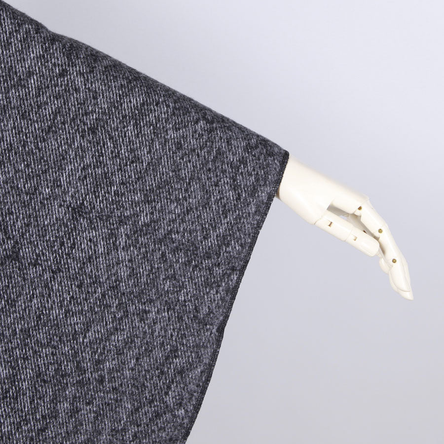 【一点物】TKg 紫縮緬和柄 フリンジポンチョ