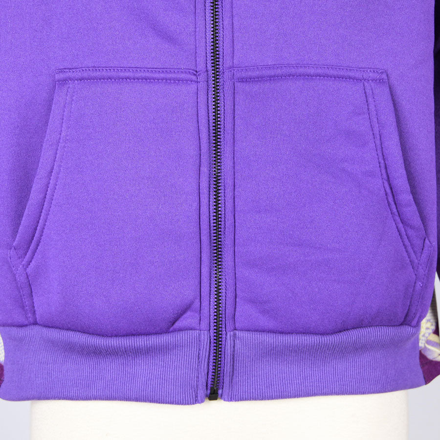 【一点物】TKg 紫縮緬和柄 ショートパーカー