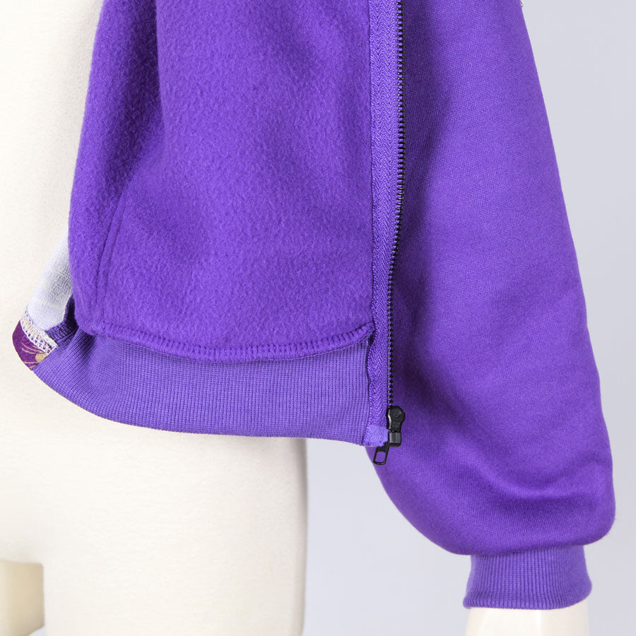 【一点物】TKg 紫縮緬和柄 ショートパーカー