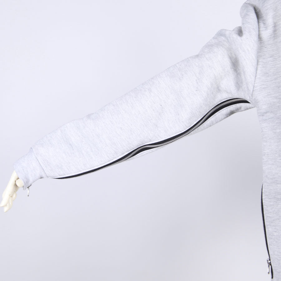 【一点物】TKg 紫縮緬和柄 ジッパー付きトレーナー