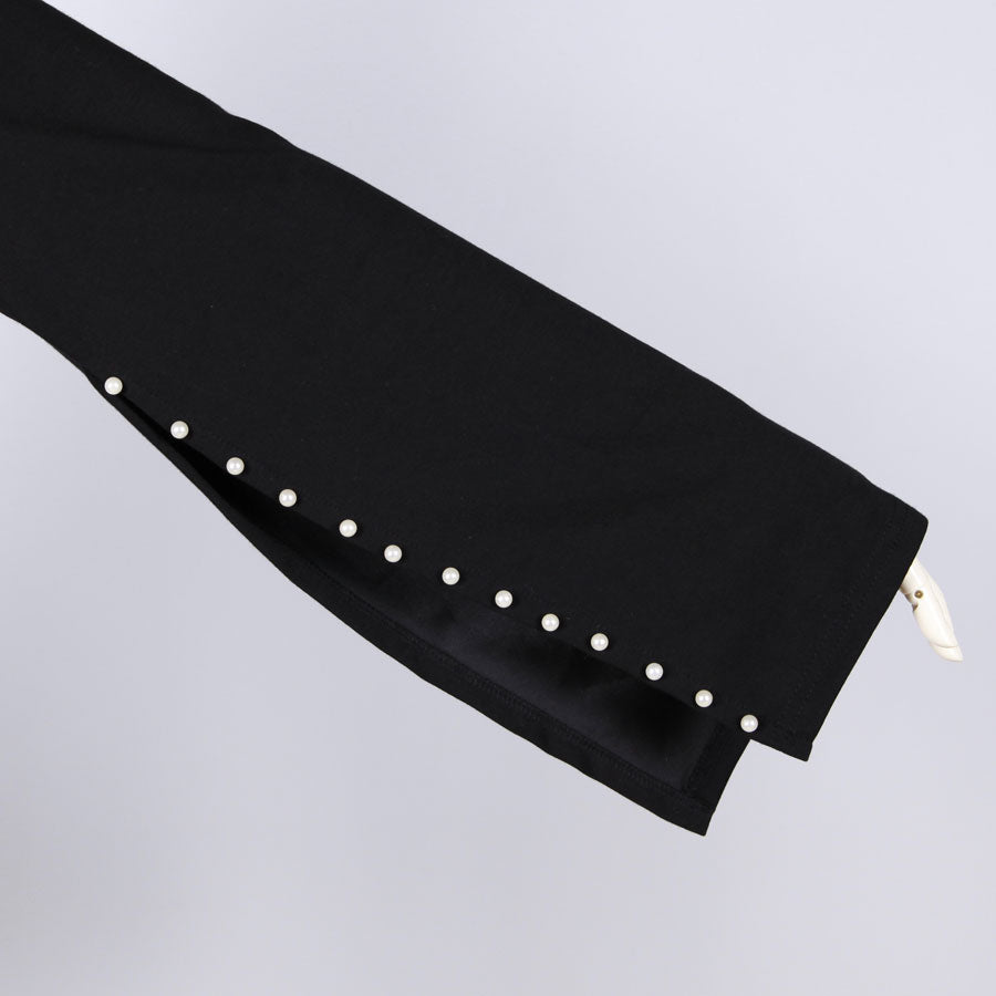 【一点物】TKg 紫縮緬和柄 スリット袖トップス