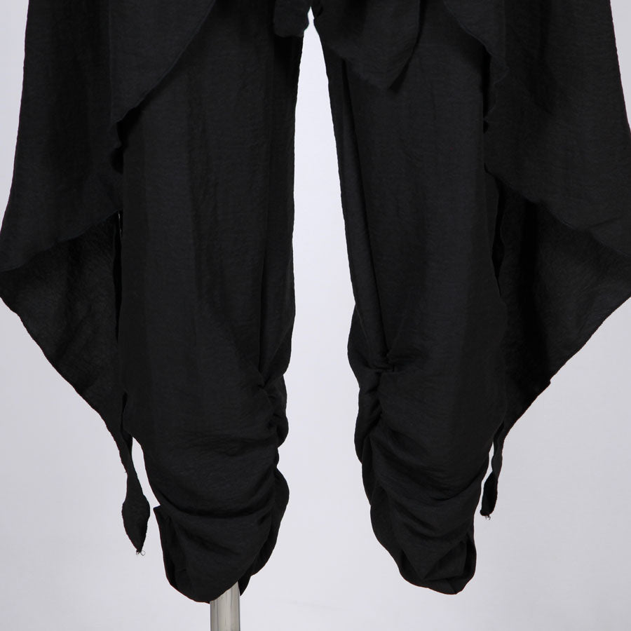 【一点物】TKg 紫縮緬和柄 ひらひらパンツ